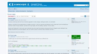 
                            9. Forum Login - Concept2 Forum