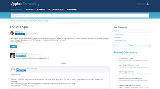 
                            10. Forum Login - General - Discussions - Appian Community