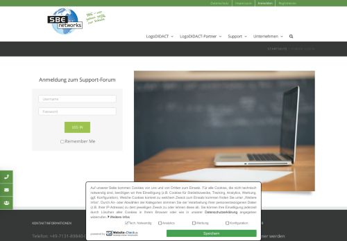 
                            4. Forum login - SBE network solutions