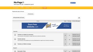 
                            4. Forum | ma-page.fr