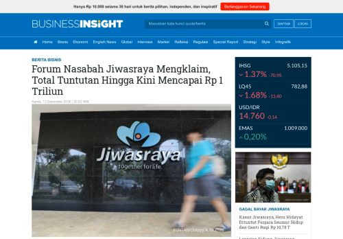 
                            11. Forum Nasabah Jiwasraya Mengklaim, Total Tuntutan Hingga Kini ...