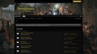 
                            11. Forum - Pathfinder: Kingmaker - the first CRPG in Pathfinder universe