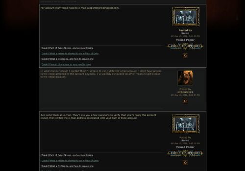 
                            1. Forum - Technical Support - Can't login to game. - Path of Exile