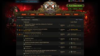 
                            4. Forum - Technical Support - Path of Exile