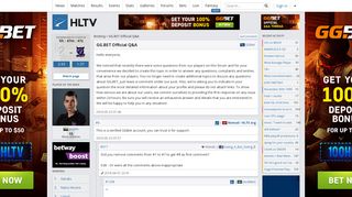 
                            3. Forum thread: GG.BET Official Q&A | HLTV.org