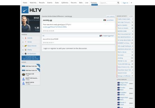 
                            12. Forum thread: society.gg | HLTV.org