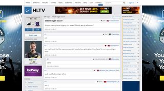 
                            10. Forum thread: Steam login issue? | HLTV.org