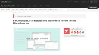 
                            11. ForumEngine, Flat Responsive WordPress Forum Theme by ...