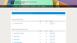 
                            12. Forums - Adobe Connect User Community