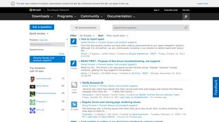 
                            1. Forums Issues (not product support) - MSDN - Microsoft