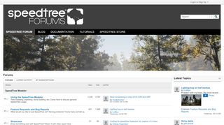 
                            10. Forums - SpeedTree Forum