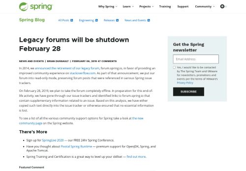 
                            9. Forums - Spring Forum