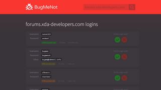 
                            5. forums.xda-developers.com passwords - BugMeNot