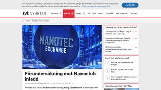 
                            8. Förundersökning mot Nanoclub inledd | SVT Nyheter