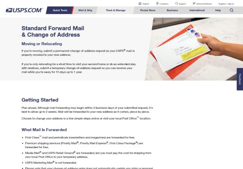 
                            11. Forward Mail | USPS - USPS.com