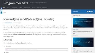 
                            12. forward() vs sendRedirect() vs include() - Programmer Gate