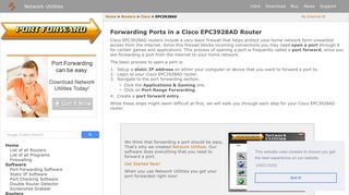 
                            6. Forwarding Ports in a Cisco EPC3928AD Router - Port Forward