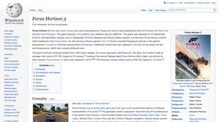
                            10. Forza Horizon 3 - Wikipedia