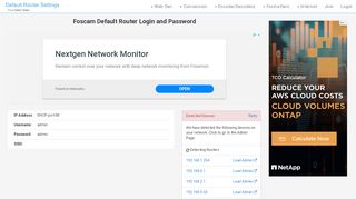 
                            11. Foscam Default Router Login and Password - Clean CSS