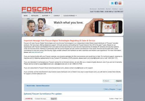 
                            13. Foscam Forum • View topic - [Iphone] Foscam Surveillance Pro update