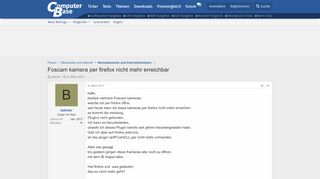 
                            6. Foscam kamera per firefox nicht mehr erreichbar | ComputerBase Forum