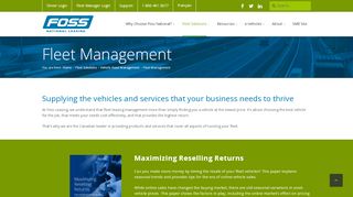 
                            9. Foss National Leasing | Fleet Management Program