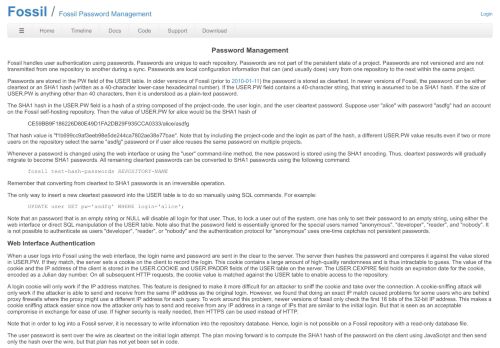 
                            9. Fossil: Fossil Password Management