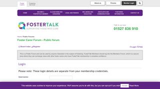 
                            10. Foster Talk • User Control Panel • Login