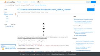 
                            2. FOSUserBundle doesn't translate with trans_default_domain - Stack ...