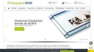 
                            2. Fotobuch & Fotokalender online auf photographerbook.de