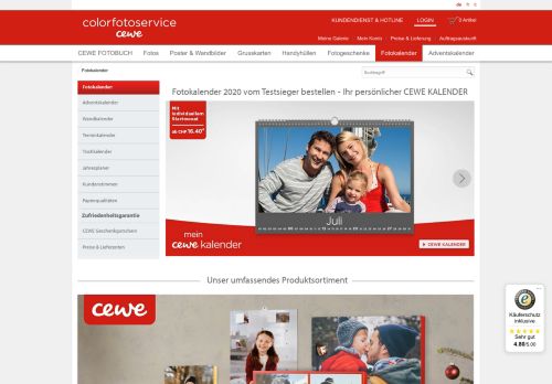 
                            7. Fotokalender 2019 vom Testsieger CEWE erstellen | Colorfotoservice