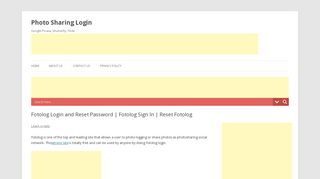 
                            6. Fotolog Login and Reset Password | Fotolog Sign In | Reset ...