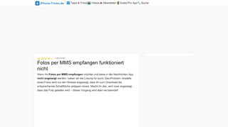 
                            10. Fotos per MMS empfangen funktioniert nicht – Das könnt ihr tun!