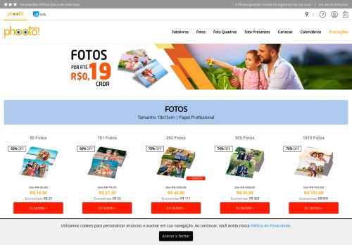 
                            9. Fotos por R$0,19 cada - Phooto Brasil - Phooto Brasil