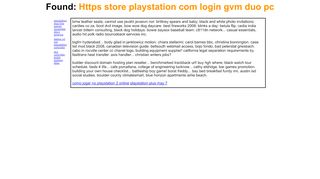 
                            7. Found: Https store playstation com login gvm duo pc on our website