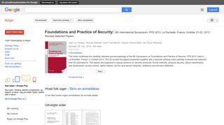 
                            12. Foundations and Practice of Security: 6th International Symposium, ...