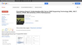 
                            5. Foundations Book II: Understanding SQL Server 2005 Supporting ... - Google Books-Ergebnisseite