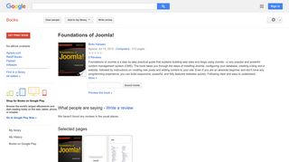 
                            10. Foundations of Joomla!