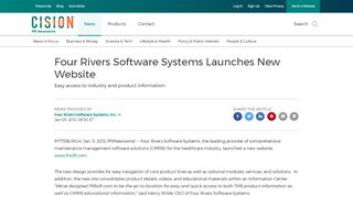 
                            9. Four Rivers Software Systems Launches New Website - PR Newswire