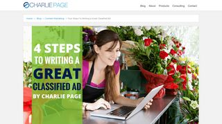 
                            9. Four Steps To Writing a Great Classified Ad - CHARLIE PAGE