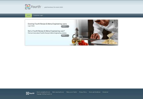 
                            1. Fourth Recipe & Menu Engineering - Customer login