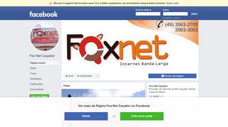 
                            7. Fox Net Caçador - Página inicial | Facebook