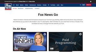 
                            8. Fox News Go | Watch Fox News Live Online