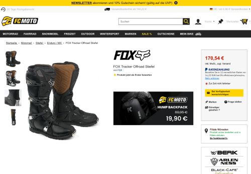 
                            12. FOX Tracker Offroad Stiefel - günstig kaufen ▷ FC-Moto