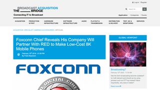 
                            10. Foxconn Chief Reveals His Company Will Partner With RED to ...