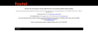 
                            10. Foxtel Help & Support - Bein Sports Connect Login Error - Foxtel ...