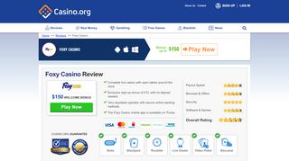 
                            10. Foxy Casino Online Review 2019 - 200% Up To £100 Welcome Bonus