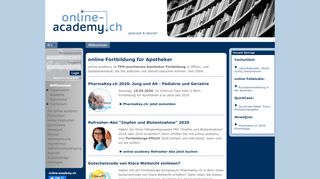 
                            3. FPH Fortbildung in Offizin- und Spital-Pharmazie online academy ...