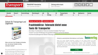 
                            12. Frachtenbörse: Teleroute bietet neue Tools für Transporter - Fahrzeug ...