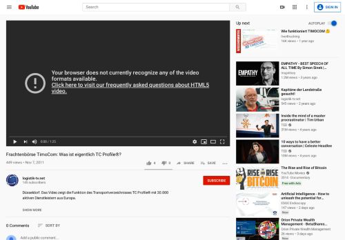 
                            10. Frachtenbörse TimoCom: Was ist eigentlich TC Profile®? - YouTube